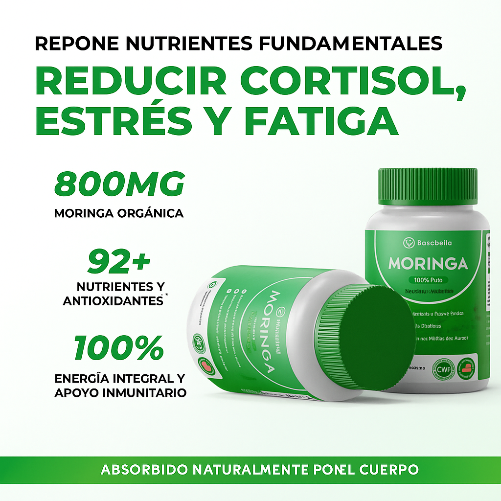 MORINGA ROSABELLA: Reduce el cortisol de forma natural X2 / X4