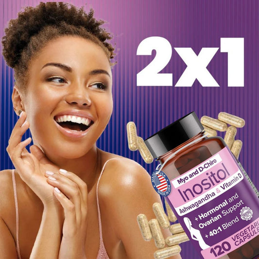 Inositol 120 cap| Equilibra tus hormonas, recupera tu vida X2 X4